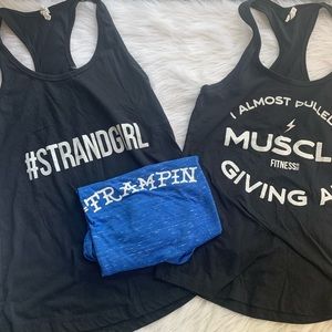 3 Work out racerback tank bundle, size large